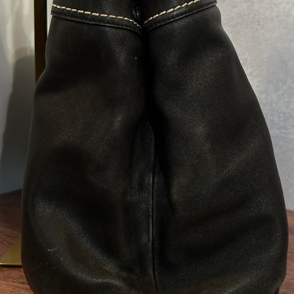 Coach | Black SoHo Pleated Leather Shoulder Purse - Picture 6 of 15